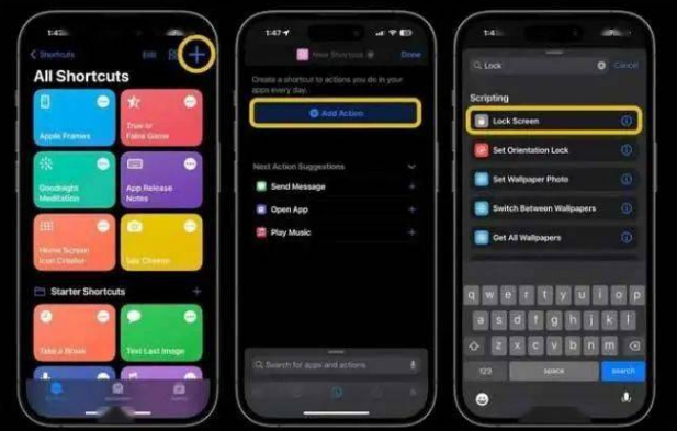 柳城苹果14锁屏维修店分享iPhone14升级iOS16.4后如何创建锁屏快捷方式 