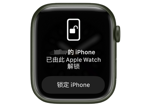 柳城苹果手机维修分享用 AppleWatch 解锁配备面容 ID 的 iPhone方法 